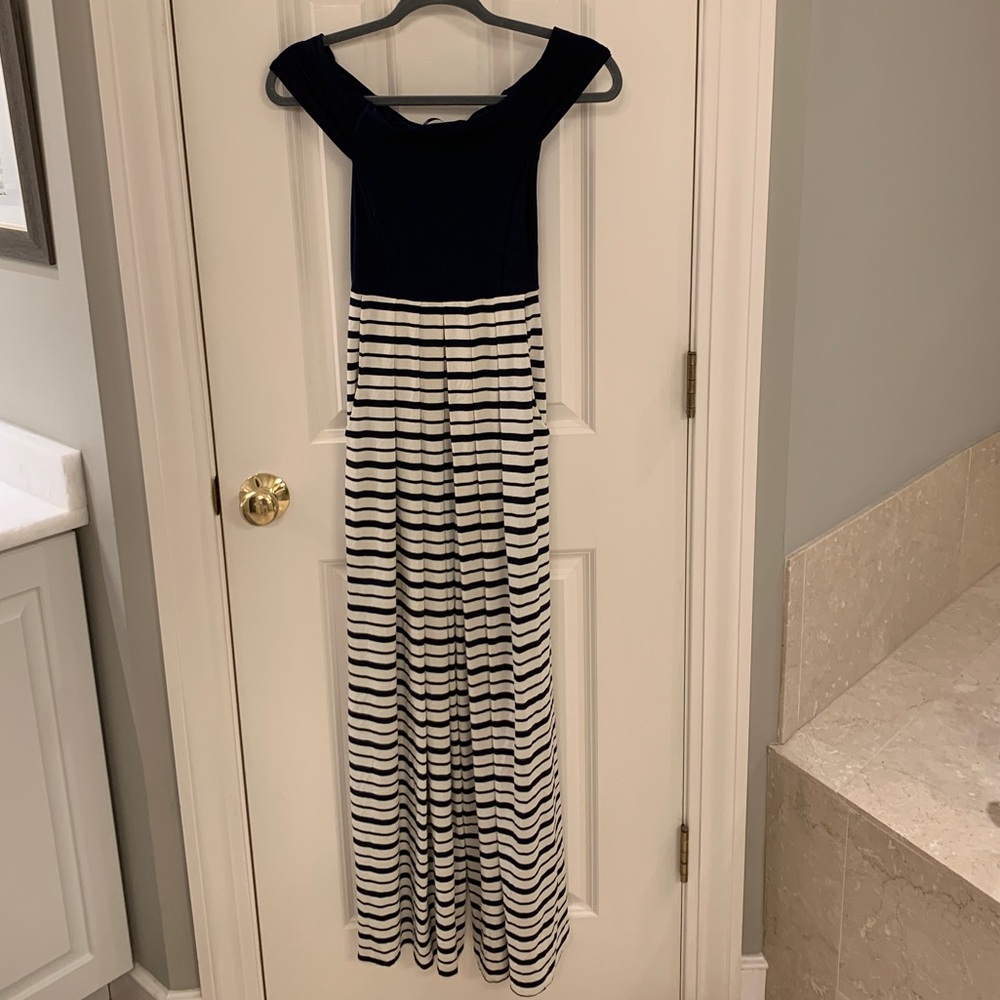Nadia Tarr striped maxi dress S